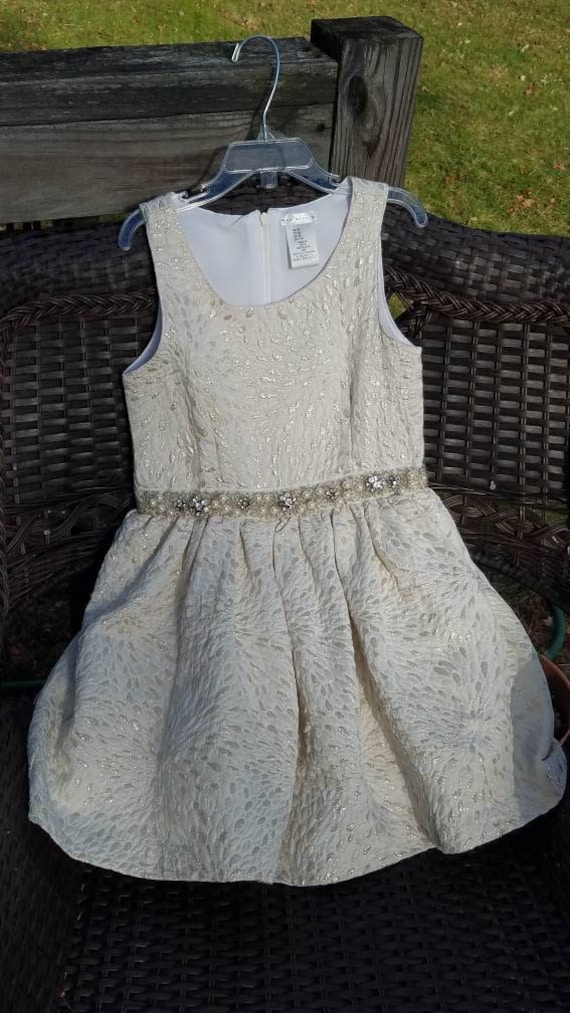 Girls gold dress, size 6x little girls special occ