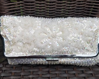 Pochette Da Sera Vintage Con Perle E Strass - Borsa A Mano O A Tracolla Con Catene Rimovibili - Per Matrimoni E Cerimonie - 6
