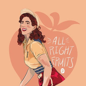 All Right Fruits--League of Their Own Print