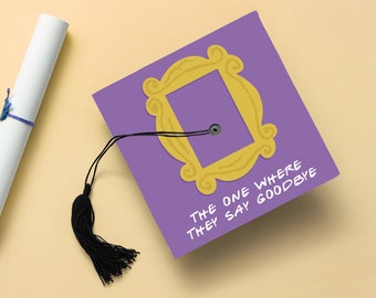 Friends Printable Graduation Cap Toppers