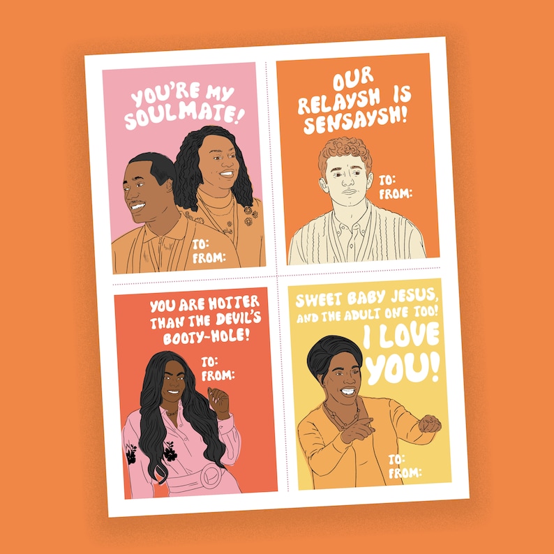 Abbott Elementary Printable Valentines - Etsy
