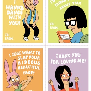 Bob's Burgers Valentine's Day Cards - Etsy
