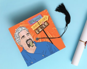 Guy Fieri Printable Graduation Cap Toppers