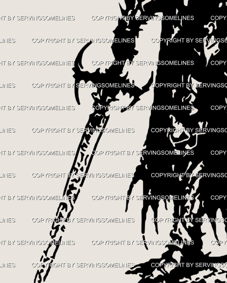 Dark Medieval Knight Tattoo Stencil – Cybersigilism Aggrogoth Warrior ...
