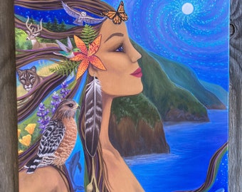 Goddess of the Coast Canvas Print