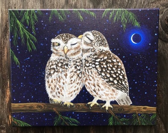 Night Owls canvas Print