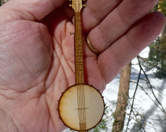 Banjo Holiday Christmas Ornament Stocking Stuffer