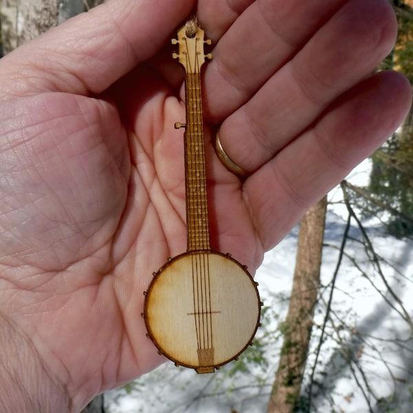 Banjo Holiday Christmas Ornament Stocking Stuffer