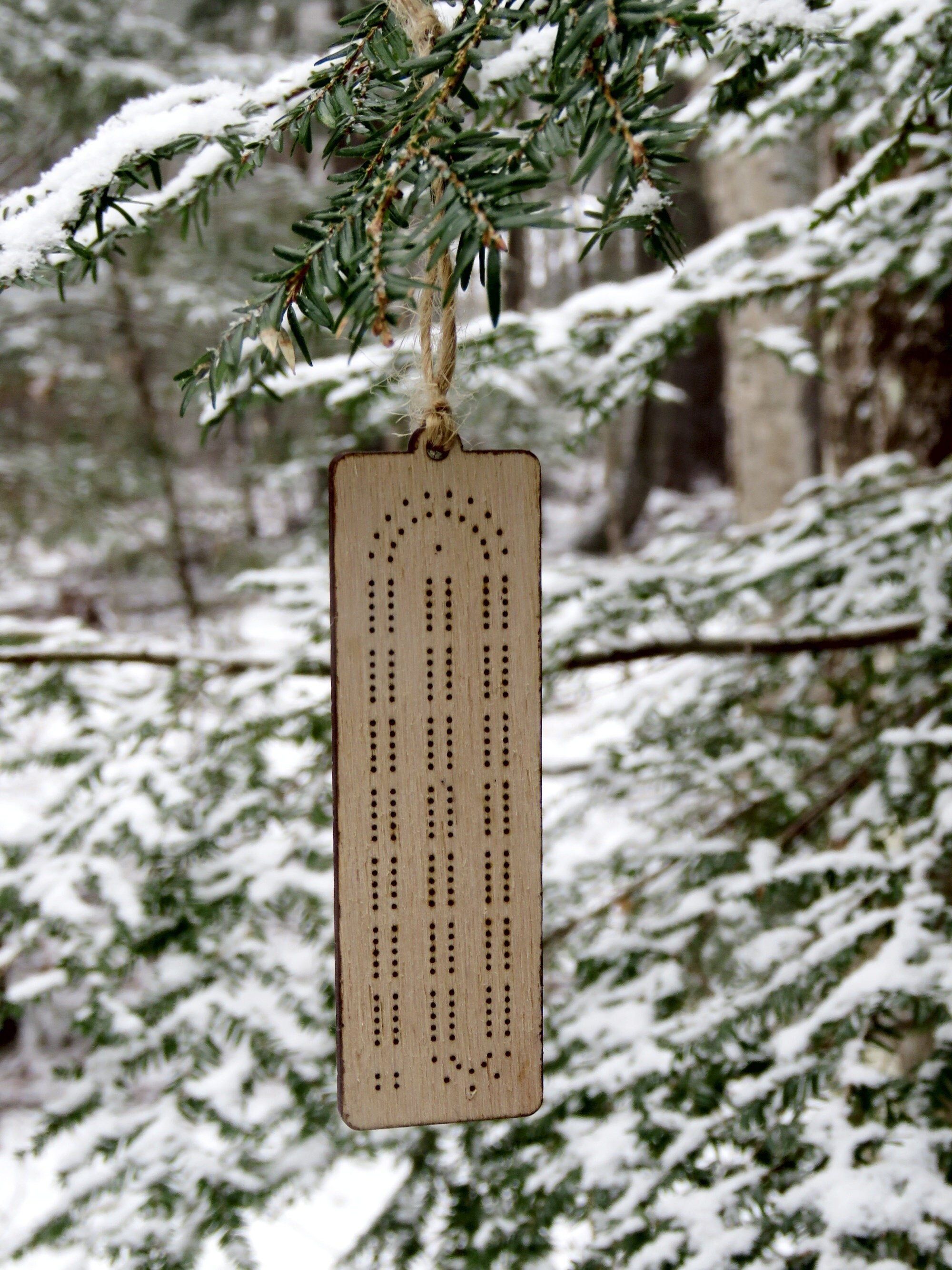 Cribbage Board Holiday Christmas Tree Ornament Stocking Stuffer Etsy