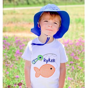 Fishing Boy Shirt / Fishing Applique Shirt / Personalized Fishing Shirt / Fish Shirt /Personalized Boy Shirt / Boy Summer Shirt / Boy Spring