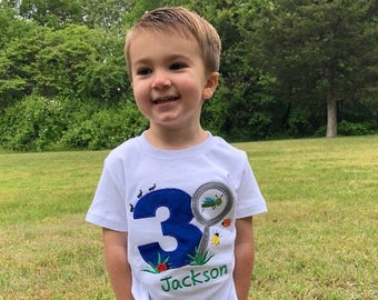 Bug Birthday Shirt/ Beetles Birthday Shirt / Summer Birthday Shirt / Boy Birthday Shirt / Bugs Shirt / Girl Birthday Shirt / Boy Birthday
