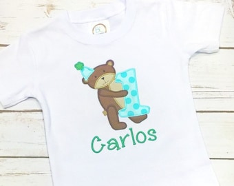 Bear Birthday Shirt - Applique