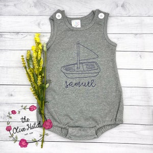 Boys Boat Bubble / Boat Bubble / Tug Boat Bubble / Boy Bubble / Beach Bubble / Summer Bubble / Vintage Boat Bubble / Boy Outfit /Sailboat
