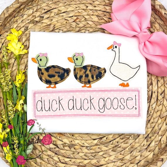 Duck Duck Goose Applique Toddler Shirt