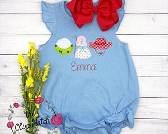 Toy Applique Bubble: Personalized Birthday Girl Outfit