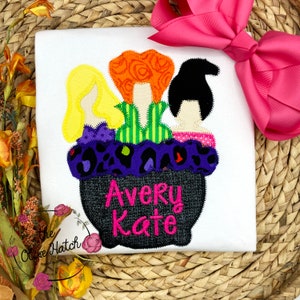 Girl Halloween Shirt / Girl Fall Outfit / Girl Witch Shirt /  Girl Fall Shirt / Halloween Outfit / Fall Outfit/  Halloween Applique Shirt
