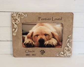 Dog loss frame - pet loss frame - dog memorial - pet memorial - cat memorial - 4 x 6 pet frame dog - dog remembrance
