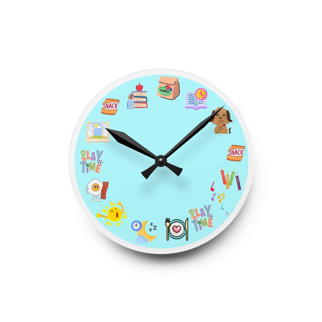 Toddler Routine Wall Clock - Etsy