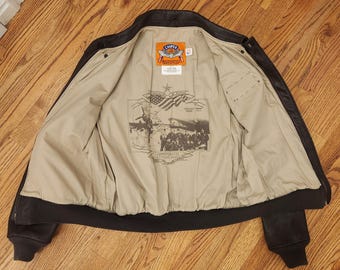 た*ど様 90s vintage A-2type leatherflight j Vintage Type A-2 Flyers Leather Jacket Large 1990s A-2