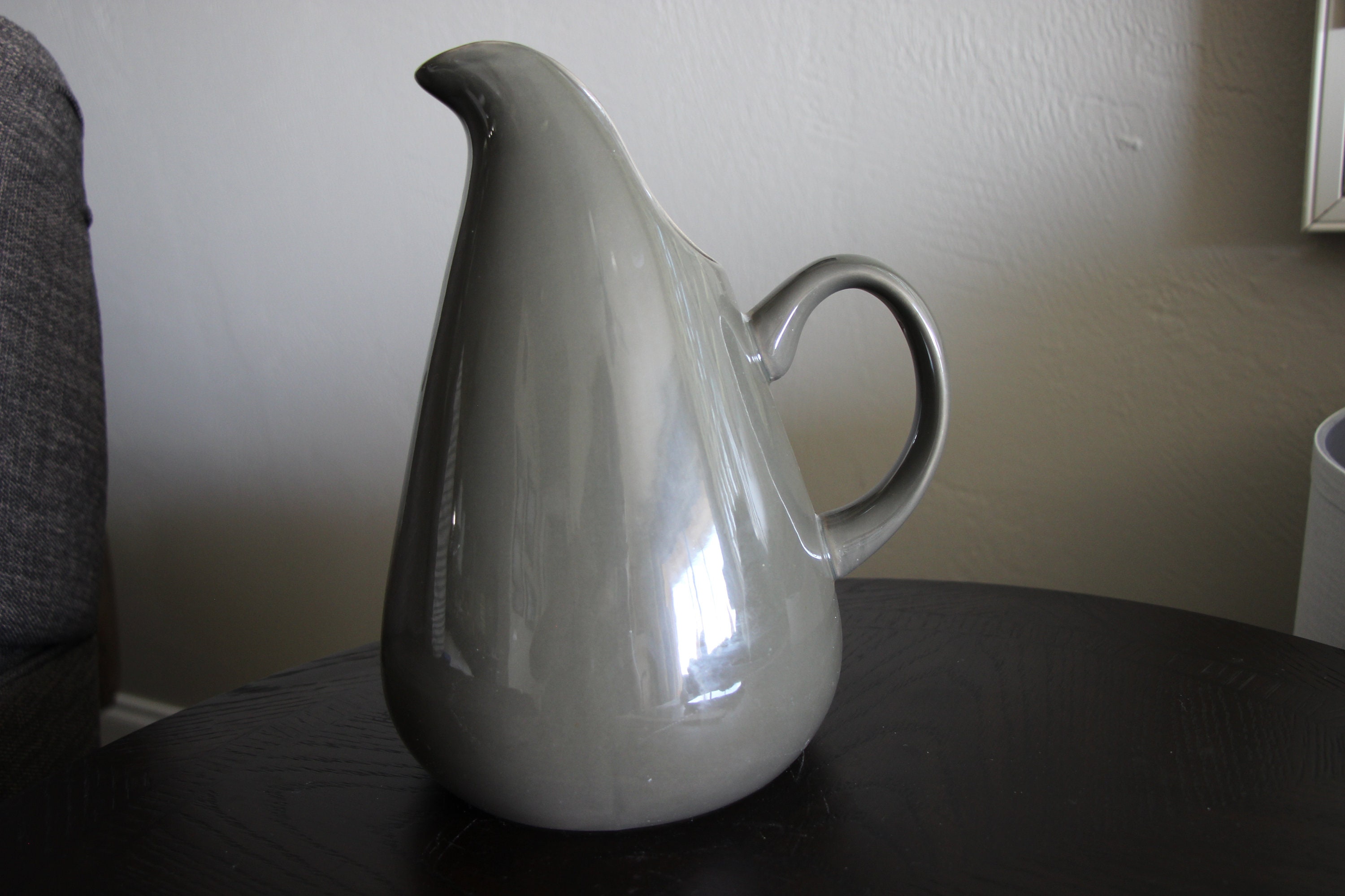 Mid Century Modern Serving Pitcher Sleek Modern Ceramic Serving Pitcher  Russell Wright Styling Mid Century Dinnerware Water Pitcher 