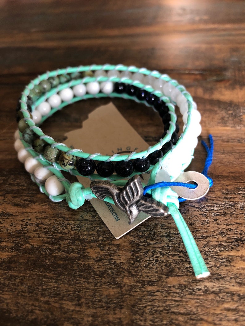 Howlite Jade Bracelet Blue SunStone African Turquoise