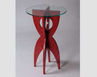 Modern end table - Elroy End Table in dyed oak