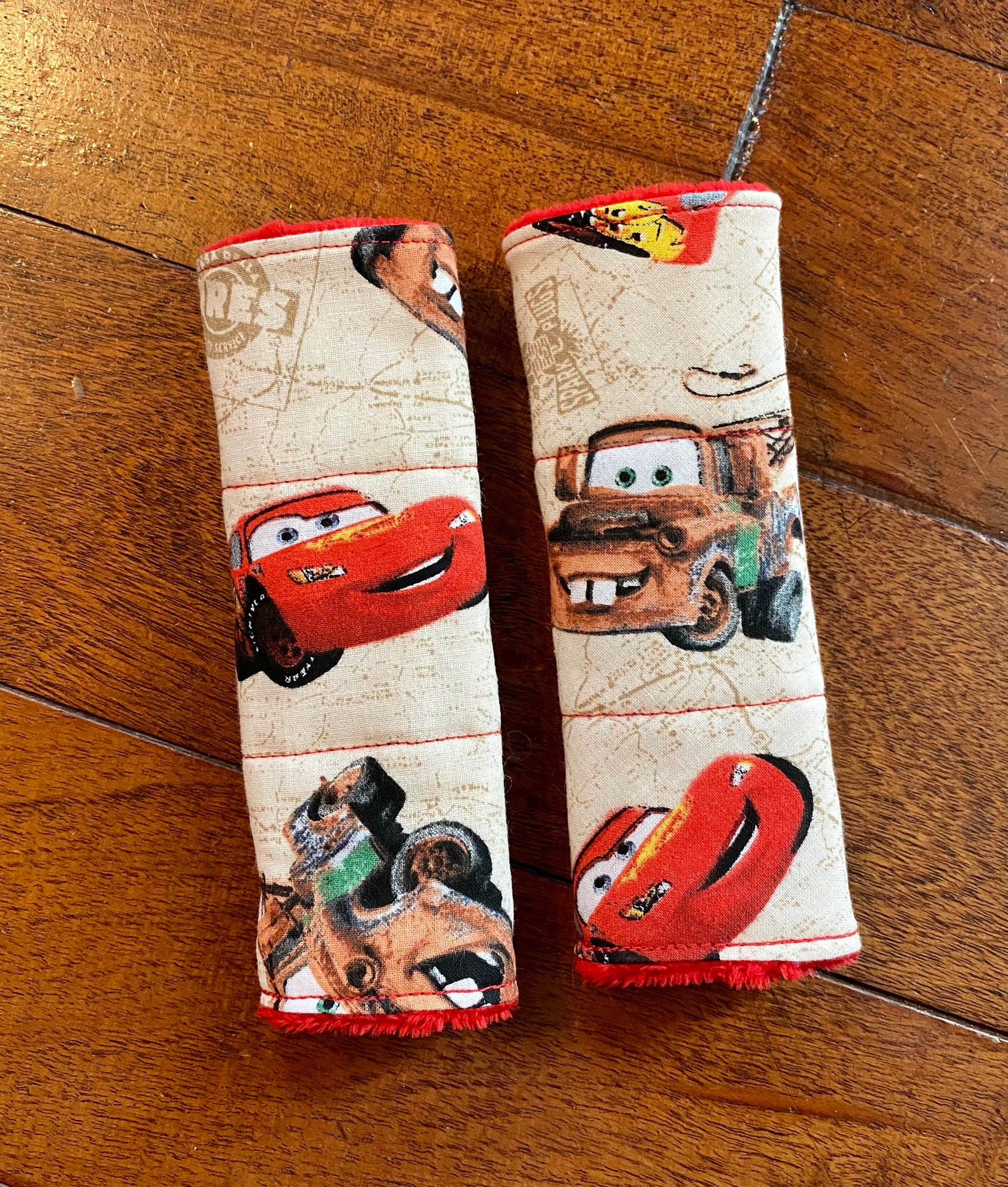 Car Seat Strap Covers Cars Lightning McQueen/Mater with Etsy