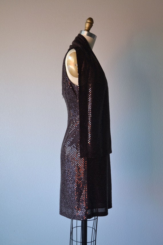 SALE:  Vintage 1980's Hugo Buscati Sequin Dress |… - image 4