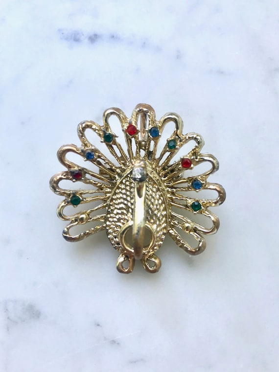 Antique peacock brooch sale