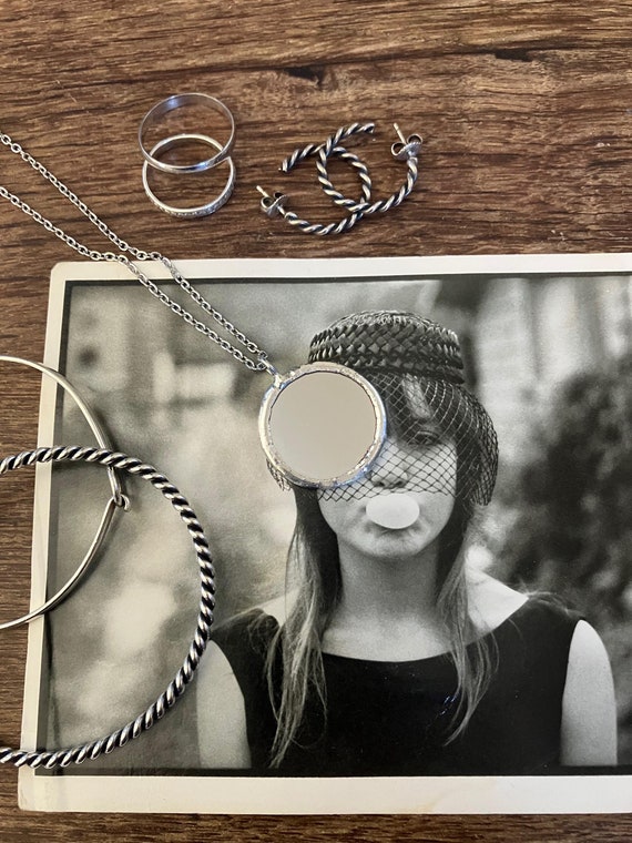 Mirror Necklace | Handmade Glass Jewelry | Hexenspiegel