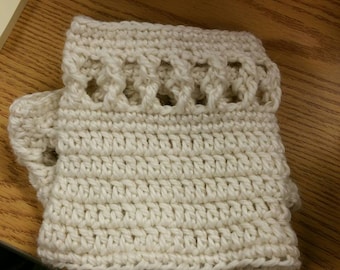 Twisted Around in a Round Boot Cuff Sock ~Crochet Pattern~