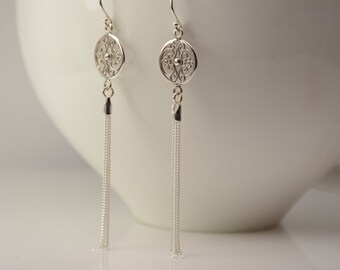 Tassel Earrings. Tassel jewelry.