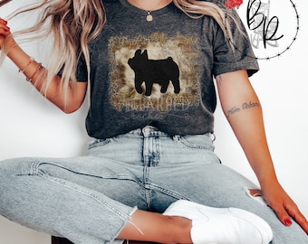 Youth Pig Cheetah Cowhide Show Shirt, 4H, Stockshow show Leopard