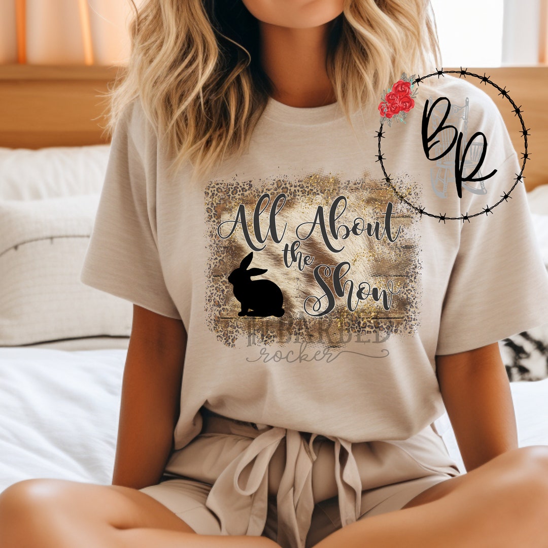 Rabbit Show Screenprint Tee: Cheetah Cowhide, 4H Stockshow - Etsy