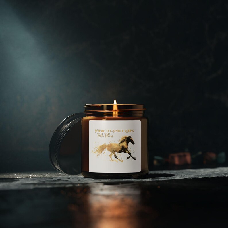 BRIDGERleather Where the Spirit Rides, Faith Follows Candle - Thumbnail 2