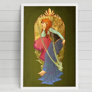 Anna of Frozen poster print