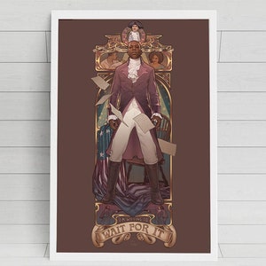 Aaron Burr from Hamilton poster print