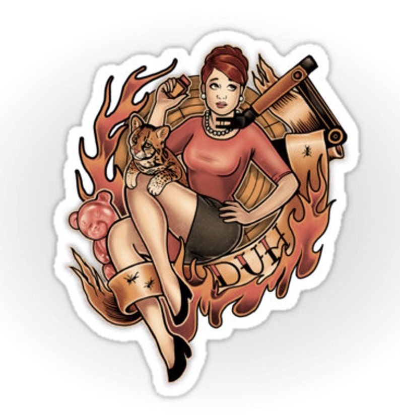 Cheryl from Archer vinyl sticker image 1