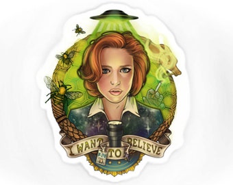 X-File's Scully vinyl sticker