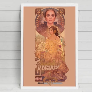 Padme "BRAVE" poster print