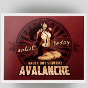 Tifa of Final Fantasy 7 poster print