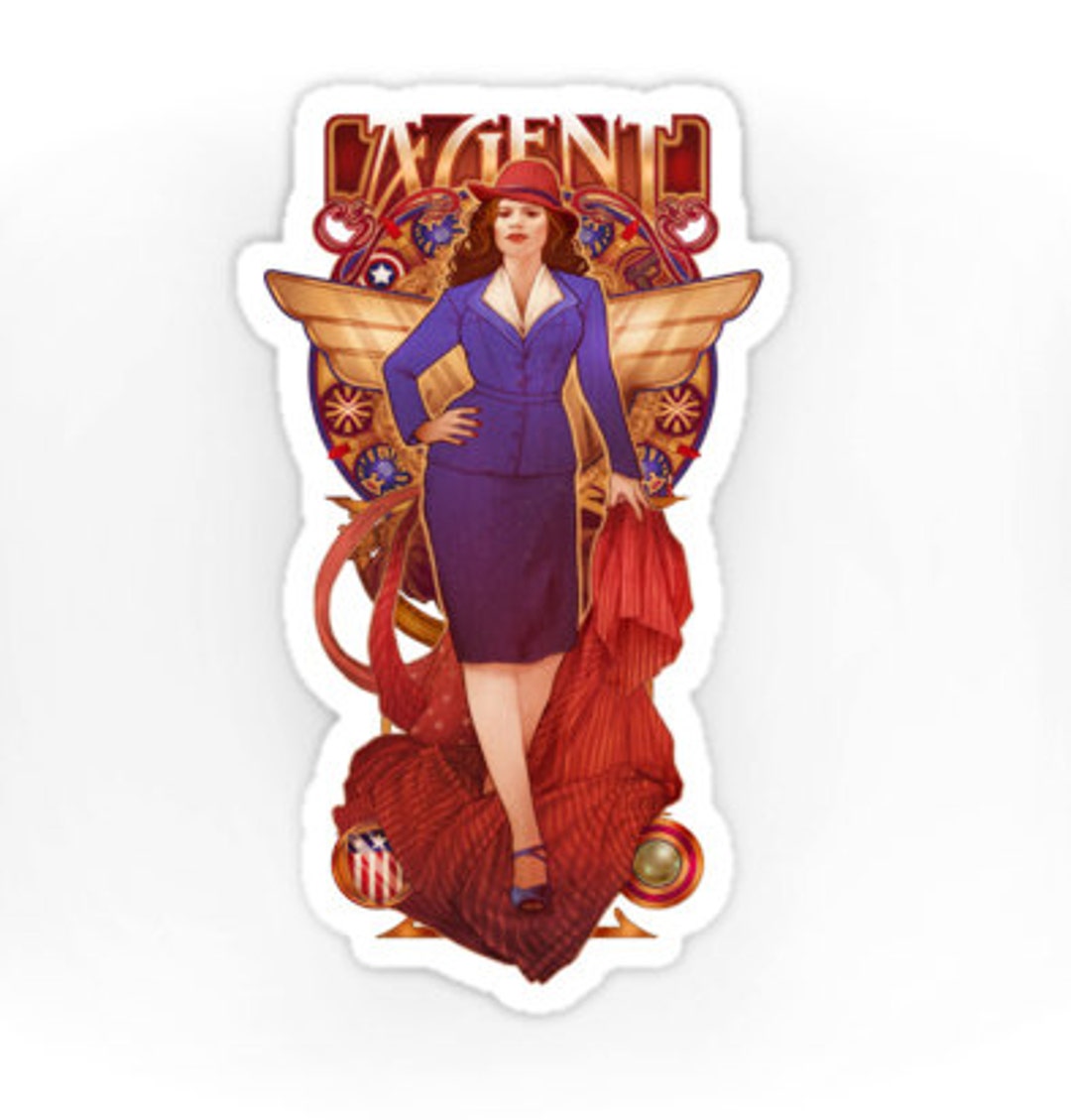 Agent Carter Vinyl Sticker pic picture