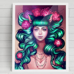 Delilah Catgirl signed art prints zdjęcie 1