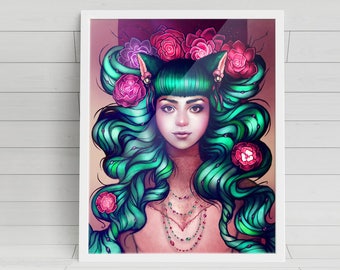 Delilah - Catgirl signed art prints