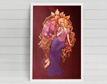 Rapunzel poster print