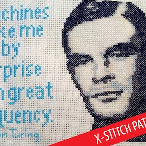 Pattern for Cross Stitch - Alan Turing