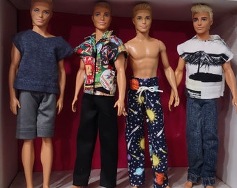 7 piece outfits for 12" male fashion dolls