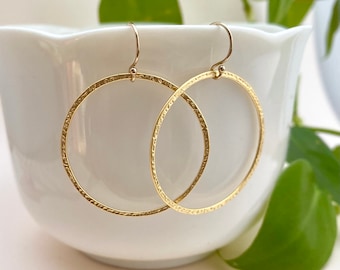 Gold Hoop Earrings--Simple Everyday Dainty Small Gold Hoops Small Hoop Earrings Set, Small Circle, Minimal, Boho, Drop, Dangle, Gift for her