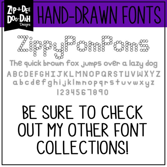 Zip A Dee Doo Dah Designs Font Collection 16 Includes Etsy