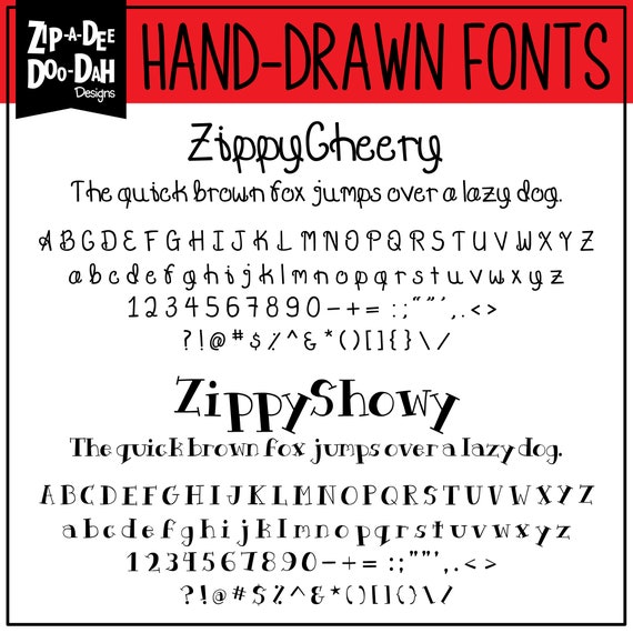 fonts collection zip